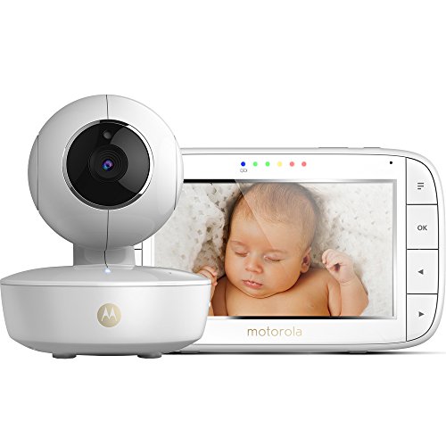 Motorola Baby MBP 50 - Vigilabebés vídeo con pantalla LCD a color de 5.0", modo eco y visión nocturna, color blanco Motorola Baby MBP 50 - Vigilabebés vídeo con pantalla LCD a color de 5.0", modo eco y visión nocturna, color blanco