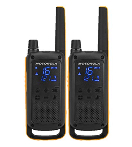 Motorola Talkabout T82 Extrem - Walki-Talkis, Alcance hasta 10 Km, Pantalla Oculta, Linterna LED, color Negro y Amarillo Motorola Talkabout T82 Extrem - Walki-Talkis, Alcance hasta 10 Km, Pantalla Oculta, Linterna LED, color Negro y Amarillo