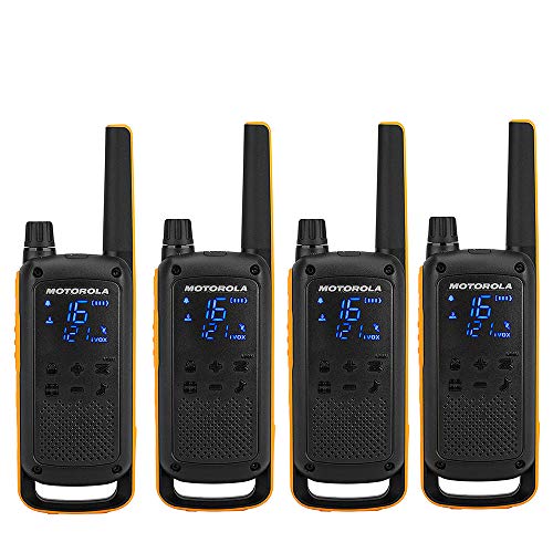 Motorola TALKABOUT T82 EXTREME QUAD PACK WE - Walkie Talkie, color negro y amarillo Motorola TALKABOUT T82 EXTREME QUAD PACK WE - Walkie Talkie, color negro y amarillo