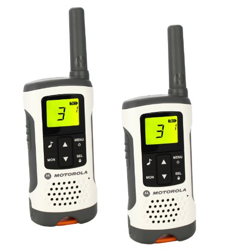 Motorola Walkie Talkie T50 - Pack 2 unidades - Largo alcance 6 km - 8 + 121 códigos - Batería recargable hasta 16 horas, Gris Motorola Walkie Talkie T50 - Pack 2 unidades - Largo alcance 6 km - 8 + 121 códigos - Batería recargable hasta 16 horas, Gris
