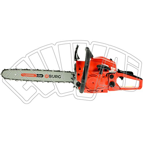 Motosierra Redwood 4500 Motor 45,2 cc 2 tiempos barra 18" carburador walbro – Burg Motosierra Redwood 4500 Motor 45,2 cc 2 tiempos barra 18" carburador walbro – Burg