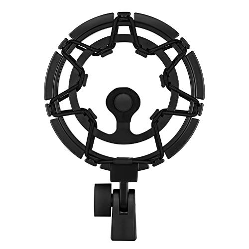 Moukey MMs-7 Montura de Choque Soporte Antivibración para Micrófono Blue Yeti/Blue Yeti Pro/Blue Snowball Mic-Black