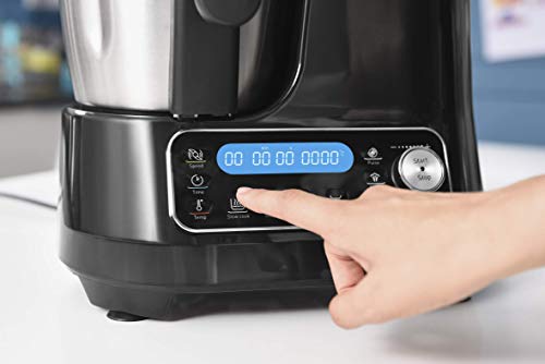 Moulinex ClickChef HF4SPR30 - Robot de cocina multifunción 3.6 l (Recetario en Castellano, 5 programas Auto, temperatura de 30 a 120 ºC, 12 velocidades, 1400 W, 32 funciones, báscula, vaporera) Negro Moulinex ClickChef HF4SPR30 - Robot de cocina multifunción 3.6 l (Recetario en Castellano, 5 programas Auto, temperatura de 30 a 120 ºC, 12 velocidades, 1400 W, 32 funciones, báscula, vaporera) Negro