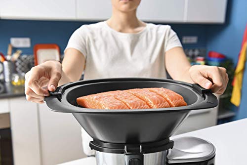 Moulinex ClickChef HF4SPR30 - Robot de cocina multifunción 3.6 l (Recetario en Castellano, 5 programas Auto, temperatura de 30 a 120 ºC, 12 velocidades, 1400 W, 32 funciones, báscula, vaporera) Negro Moulinex ClickChef HF4SPR30 - Robot de cocina multifunción 3.6 l (Recetario en Castellano, 5 programas Auto, temperatura de 30 a 120 ºC, 12 velocidades, 1400 W, 32 funciones, báscula, vaporera) Negro