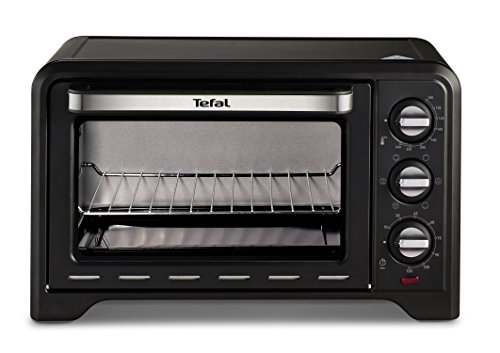 Moulinex Optimo OX4648 - Horno de Convección 33 L, 6 Modos de Cocción, Termostato hasta 240 y Temporizador hasta 120 Minutos, Bandeja de Horneado y Rejillas Reversibles, Diseño Compacto