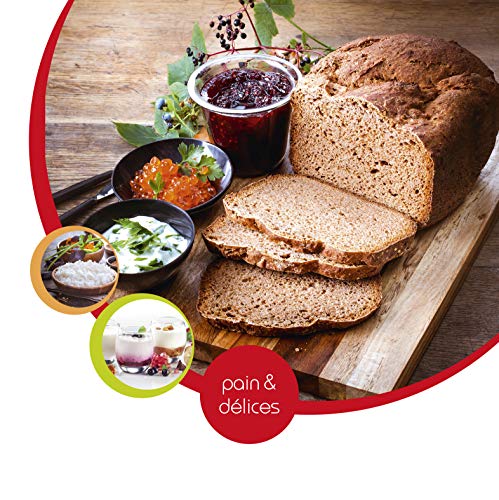 Moulinex Pain & Délices OW240E30 - Panificadora 1 kg, función yogur, pan sin gluten, pan casero, 20 programas automáticos, temporizador de 15 h, función mantenimiento de 1 h, libro de recetas incluido Moulinex Pain & Délices OW240E30 - Panificadora 1 kg, función yogur, pan sin gluten, pan casero, 20 programas automáticos, temporizador de 15 h, función mantenimiento de 1 h, libro de recetas incluido