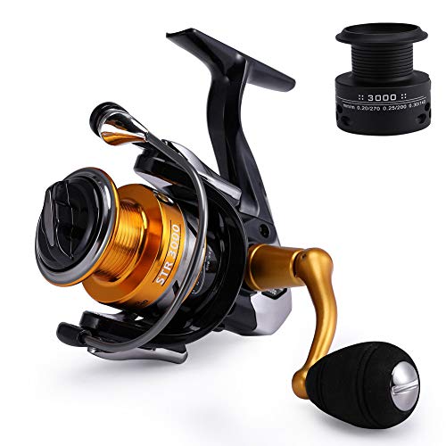 Mounchain Carretes de Pesca, Spinning Carrete Pesca para Carpas Marinas y de Agua Dulce 14 + 1 Rodamientos de Bolas Pesca Anticorrosión Agua Salada 3000 Mounchain Carretes de Pesca, Spinning Carrete Pesca para Carpas Marinas y de Agua Dulce 14 + 1 Rodamientos de Bolas Pesca Anticorrosión Agua Salada 3000