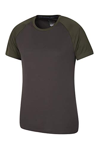Mountain Warehouse Camiseta para Hombres Endurance - Transpirable, de protección Solar UPF30, Camiseta Ligera y cómoda, Cuidado fácil Caqui XS Mountain Warehouse Camiseta para Hombres Endurance - Transpirable, de protección Solar UPF30, Camiseta Ligera y cómoda, Cuidado fácil Caqui XS