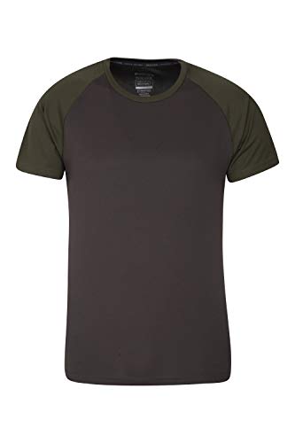 Mountain Warehouse Camiseta para Hombres Endurance - Transpirable, de protección Solar UPF30, Camiseta Ligera y cómoda, Cuidado fácil Caqui XS Mountain Warehouse Camiseta para Hombres Endurance - Transpirable, de protección Solar UPF30, Camiseta Ligera y cómoda, Cuidado fácil Caqui XS