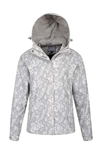 Mountain Warehouse Chaqueta Torrent para Mujer - con Capucha Ajustable e Impermeable - Fácil de Guardar - Ideal para Viajes y Senderismo Gris 54