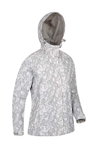 Mountain Warehouse Chaqueta Torrent para Mujer - con Capucha Ajustable e Impermeable - Fácil de Guardar - Ideal para Viajes y Senderismo Gris 54