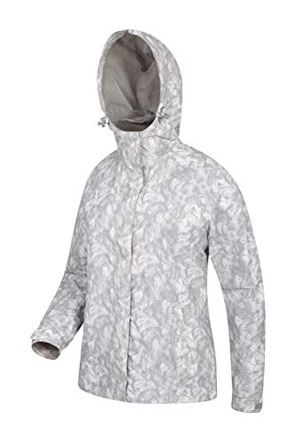 Mountain Warehouse Chaqueta Torrent para Mujer - con Capucha Ajustable e Impermeable - Fácil de Guardar - Ideal para Viajes y Senderismo Gris 54