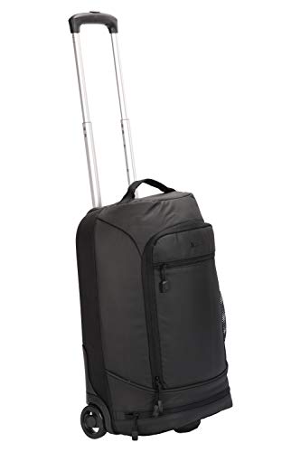 Mountain Warehouse Enigma Maleta con Ruedas 35 L - Maleta de diseño Duradero, tamaño Cabina, Tejido PVC, Base rígida, Bolsillo Acolchado para portátil - para Viaje Negro Talla única Mountain Warehouse Enigma Maleta con Ruedas 35 L - Maleta de diseño Duradero, tamaño Cabina, Tejido PVC, Base rígida, Bolsillo Acolchado para portátil - para Viaje Negro Talla única