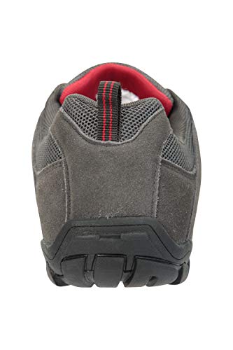 Mountain Warehouse Zapatos para Caminar al Aire Libre de Hombre - Parte Superior de Gamuza y Malla, Plantilla de EVA Acolchada, Suela de Goma - para Senderismo, Viajes Gris Oscuro 45 Mountain Warehouse Zapatos para Caminar al Aire Libre de Hombre - Parte Superior de Gamuza y Malla, Plantilla de EVA Acolchada, Suela de Goma - para Senderismo, Viajes Gris Oscuro 45