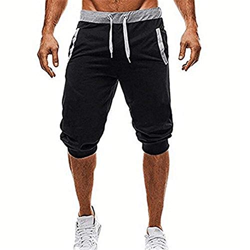 MOVERV Pantalones 3/4 Deportivos Hombre,Sólido Apretados Pantalones,Joggers Cuerda Elástico Moda Cómodos para Running Ejercicios Deportes Leggings Largos Pants Elástica Gimnasio Fitness Pantalones MOVERV Pantalones 3/4 Deportivos Hombre,Sólido Apretados Pantalones,Joggers Cuerda Elástico Moda Cómodos para Running Ejercicios Deportes Leggings Largos Pants Elástica Gimnasio Fitness Pantalones