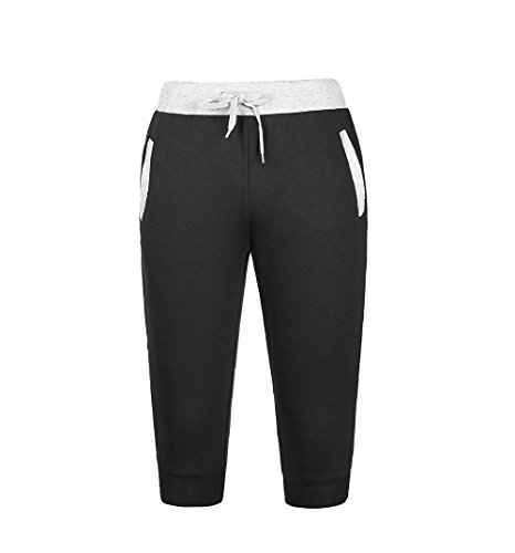 MOVERV Pantalones 3/4 Deportivos Hombre,Sólido Apretados Pantalones,Joggers Cuerda Elástico Moda Cómodos para Running Ejercicios Deportes Leggings Largos Pants Elástica Gimnasio Fitness Pantalones