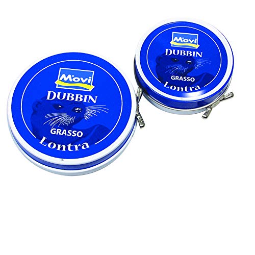 Movi Dubbin - Grasa"Lontra" que suaviza e impermeabiliza todos los zapatos de piel mate o engrasada como botas de fútbol o botas de fútbol (6 unidades de 50 ml) Movi Dubbin - Grasa"Lontra" que suaviza e impermeabiliza todos los zapatos de piel mate o engrasada como botas de fútbol o botas de fútbol (6 unidades de 50 ml)