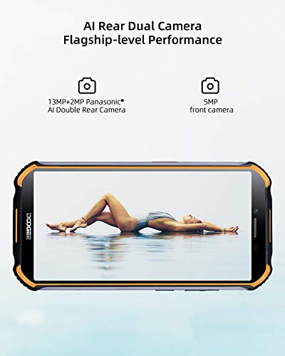 Móviles Libres, DOOGEE S40 Pro Móvil Resistente, 4GB + 64GB(SD 256GB), Cámara 13MP+2MP, Cámara Frontal 5MP, 4650mAh Movil Antigolpes, Android 10 Smartphone 4G de 5.45" HD+ Pantalla, NFC, Naranja Móviles Libres, DOOGEE S40 Pro Móvil Resistente, 4GB + 64GB(SD 256GB), Cámara 13MP+2MP, Cámara Frontal 5MP, 4650mAh Movil Antigolpes, Android 10 Smartphone 4G de 5.45" HD+ Pantalla, NFC, Naranja