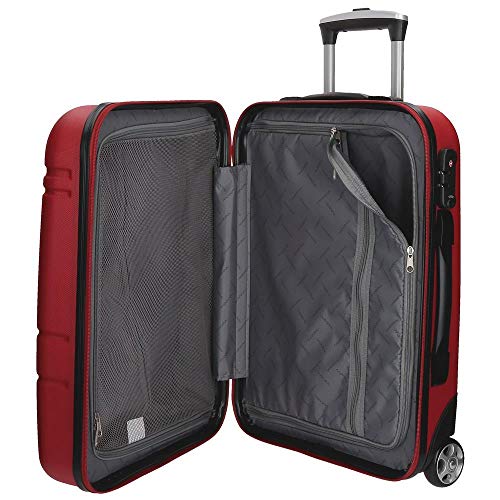 Movom Galaxy Maleta de cabina Rojo 39x55x20 cms Rígida ABS Cierre TSA 38L 2,7Kgs 2 Ruedas Equipaje de Mano