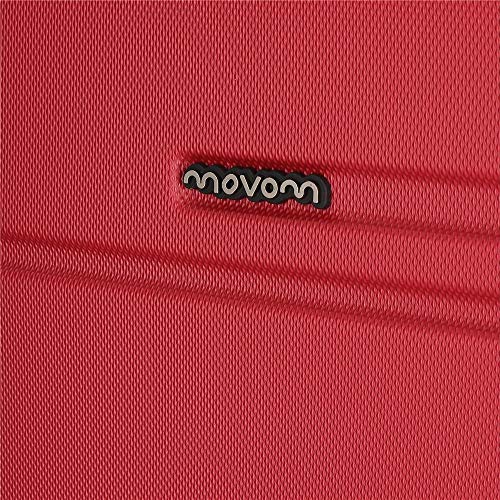 Movom Galaxy Maleta de cabina Rojo 39x55x20 cms Rígida ABS Cierre TSA 38L 2,7Kgs 2 Ruedas Equipaje de Mano