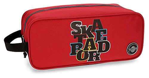 Movom Skateboard Zapatillero Rojo 34x14x15 cms Poliéster