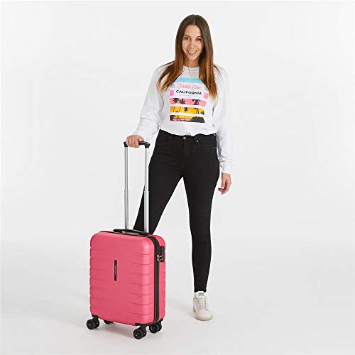 Movom Turbo Maleta de cabina Rosa 40x55x20 cms Rígida ABS Cierre combinación 37L 2,7Kgs 4 Ruedas dobles Equipaje de Mano Movom Turbo Maleta de cabina Rosa 40x55x20 cms Rígida ABS Cierre combinación 37L 2,7Kgs 4 Ruedas dobles Equipaje de Mano