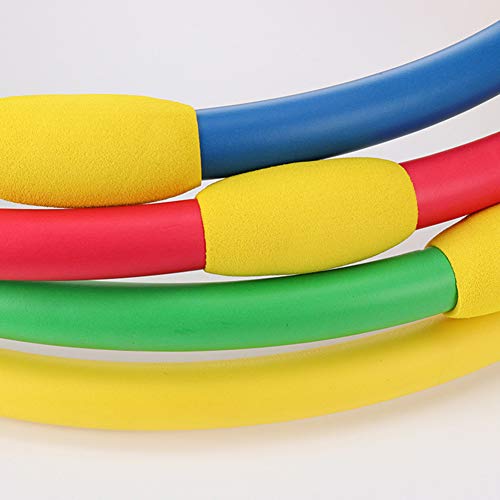 MOZX Niños Hula Hoop,Niño y Niña Círculo De La Aptitud,Niño Realizando Hula-Hoop Material De Esponja Suave Diseño,Fitness Peso Aro De Fitness Desmontable con Espuma,Verde,75cm