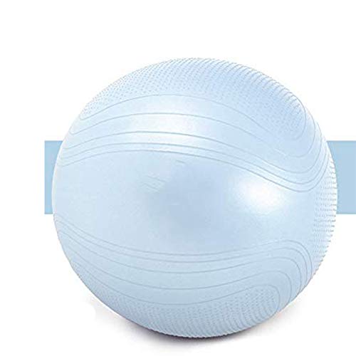 MQSS - Pelota de parto y parto de embarazo, pelota de yoga de ejercicio, balón de equilibrio antideslizante para entrenamiento, yoga, entrenamiento azul-55 cm