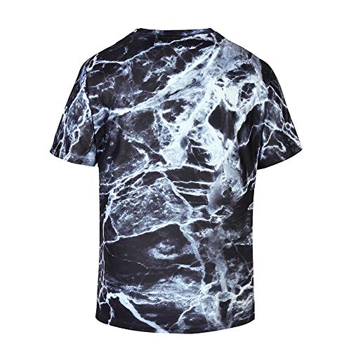 Mr.1991INC & Miss.GO DX806002 Camiseta 3D para Hombres y Mujeres, remeras de Manga Corta con Cuello Redondo, Camisetas Casuales 3D Unisex, Camiseta con Grano de mármol,l Mr.1991INC & Miss.GO DX806002 Camiseta 3D para Hombres y Mujeres, remeras de Manga Corta con Cuello Redondo, Camisetas Casuales 3D Unisex, Camiseta con Grano de mármol,l