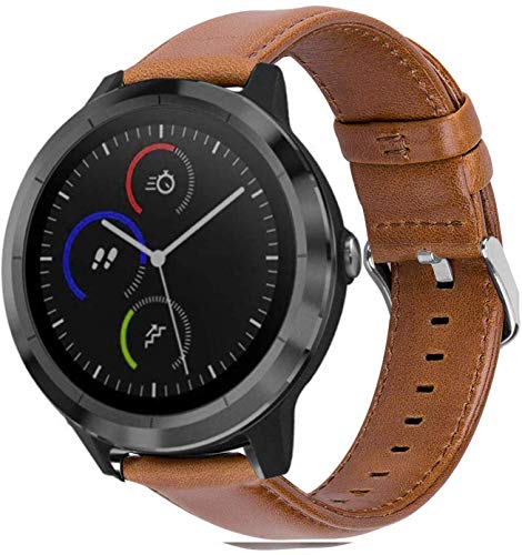 MroTech Correa 20mm Compatible para Samsung Galaxy 42mm/Active/Active2 40mm 44mm/Gear Sport/S2 Classic Pulsera Repuesto para Vivoactive 3/Ticwatch 2/E/Huawei GT 2 42mm Band 20 mm Marron Hebilla Plata MroTech Correa 20mm Compatible para Samsung Galaxy 42mm/Active/Active2 40mm 44mm/Gear Sport/S2 Classic Pulsera Repuesto para Vivoactive 3/Ticwatch 2/E/Huawei GT 2 42mm Band 20 mm Marron Hebilla Plata