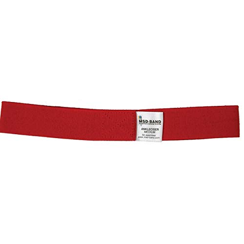 MSD Correa elástica para tobillos, color rojo, Resistencia Media, Ankleciser, correa elástica, para Rehabilitación de Tobillos MSD Correa elástica para tobillos, color rojo, Resistencia Media, Ankleciser, correa elástica, para Rehabilitación de Tobillos