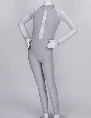 MSemis Maillot Ballet Manga Larga para Niñas Maillot Completo Leotardo Gimnasia Mono Danza Body Entero Patinaje Yoga Ropa Bailarina Competición Actuación Gris 11-12 Años MSemis Maillot Ballet Manga Larga para Niñas Maillot Completo Leotardo Gimnasia Mono Danza Body Entero Patinaje Yoga Ropa Bailarina Competición Actuación Gris 11-12 Años