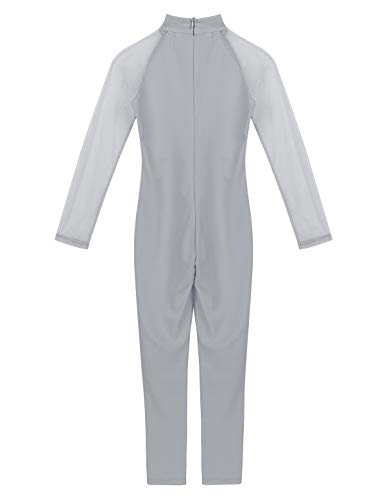 MSemis Maillot Ballet Manga Larga para Niñas Maillot Completo Leotardo Gimnasia Mono Danza Body Entero Patinaje Yoga Ropa Bailarina Competición Actuación Gris 11-12 Años MSemis Maillot Ballet Manga Larga para Niñas Maillot Completo Leotardo Gimnasia Mono Danza Body Entero Patinaje Yoga Ropa Bailarina Competición Actuación Gris 11-12 Años