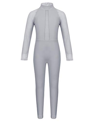 MSemis Maillot Ballet Manga Larga para Niñas Maillot Completo Leotardo Gimnasia Mono Danza Body Entero Patinaje Yoga Ropa Bailarina Competición Actuación Gris 11-12 Años MSemis Maillot Ballet Manga Larga para Niñas Maillot Completo Leotardo Gimnasia Mono Danza Body Entero Patinaje Yoga Ropa Bailarina Competición Actuación Gris 11-12 Años