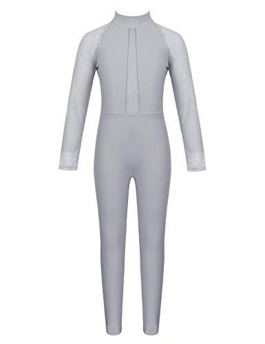MSemis Maillot Ballet Manga Larga para Niñas Maillot Completo Leotardo Gimnasia Mono Danza Body Entero Patinaje Yoga Ropa Bailarina Competición Actuación Gris 11-12 Años MSemis Maillot Ballet Manga Larga para Niñas Maillot Completo Leotardo Gimnasia Mono Danza Body Entero Patinaje Yoga Ropa Bailarina Competición Actuación Gris 11-12 Años