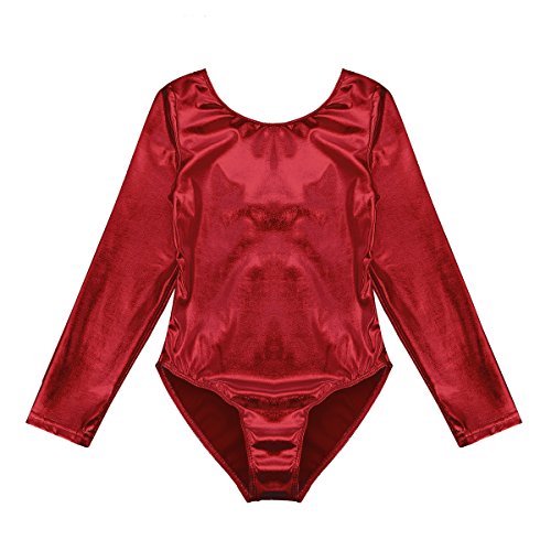 MSemis Maillot Gimnasia Rítmica Manga Larga para Niñas Mono Brillante Body Patinaje Artístico Competición Leotardo Ballet Danza Ropa Bailarina Rojo 3-4 Años MSemis Maillot Gimnasia Rítmica Manga Larga para Niñas Mono Brillante Body Patinaje Artístico Competición Leotardo Ballet Danza Ropa Bailarina Rojo 3-4 Años