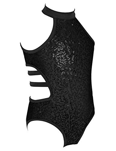 MSemis Maillot Lentejuelas Gimnasia Rítmica para Niñas Leotardo de Patinaje Artístico Maillot de Danza Ballet Body Deportivo para Competicion Actuación Disfraz Bailarina Negro A 11-12 años MSemis Maillot Lentejuelas Gimnasia Rítmica para Niñas Leotardo de Patinaje Artístico Maillot de Danza Ballet Body Deportivo para Competicion Actuación Disfraz Bailarina Negro A 11-12 años