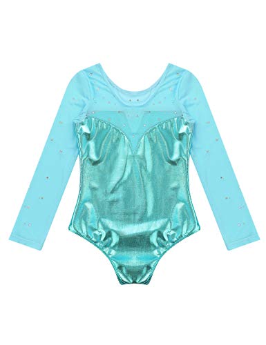 MSemis Maillot Patinaje Artístico Competición para Niñas Maillot Manga Larga Body Gimnasia Rítmica Leotardo Danza Ballet Clásica Ropa Brillante Disfraz Bailarina Rendimiento Celeste A 9-10 años MSemis Maillot Patinaje Artístico Competición para Niñas Maillot Manga Larga Body Gimnasia Rítmica Leotardo Danza Ballet Clásica Ropa Brillante Disfraz Bailarina Rendimiento Celeste A 9-10 años