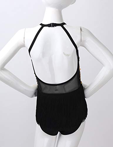 MSemis Ropa Bailarina niña Niña Maillot Ballet Danza Latino Jazz Body Leotardo Lentejuelas Halter Vestido de Patinaje Artístico Niña Maillot Gimnasia Artistica con Falda Borla Dorado 7-8 años MSemis Ropa Bailarina niña Niña Maillot Ballet Danza Latino Jazz Body Leotardo Lentejuelas Halter Vestido de Patinaje Artístico Niña Maillot Gimnasia Artistica con Falda Borla Dorado 7-8 años