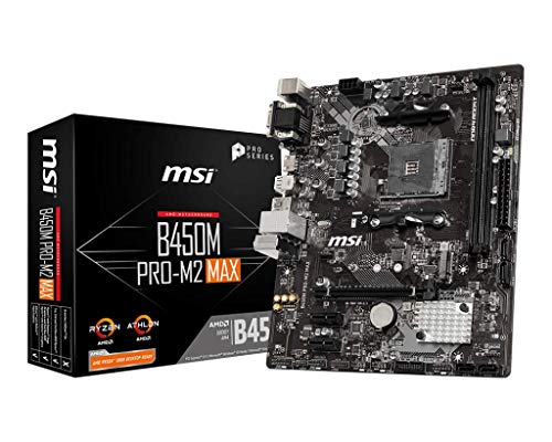 MSI B450M Pro-M2 MAX mATX Mainboard Sockel AM4 M.2/DVI/HDMI/VGA MSI B450M Pro-M2 MAX mATX Mainboard Sockel AM4 M.2/DVI/HDMI/VGA