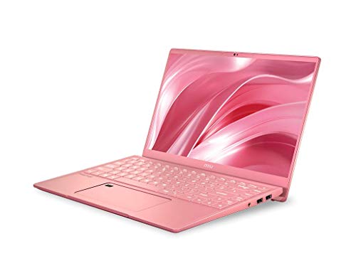 MSI Prestige 14 A10RAS-081ES - Ordenador portátil de 14" FullHD (Intel Core i7-10510U, 16 GB RAM, 1TB SSD, Nvidia MX330-2GB, Windows 10 Home) rosa - Teclado QWERTY Español