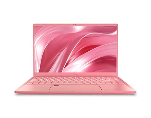 MSI Prestige 14 A10RAS-081ES - Ordenador portátil de 14" FullHD (Intel Core i7-10510U, 16 GB RAM, 1TB SSD, Nvidia MX330-2GB, Windows 10 Home) rosa - Teclado QWERTY Español