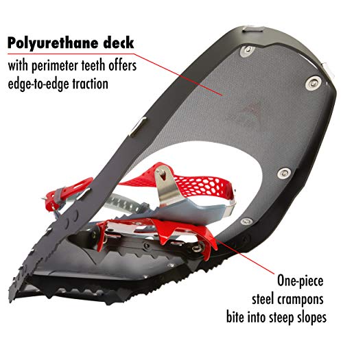 MSR Lightning Ascent Backcountry & Mountaineering Raquetas de nieve con fijaciones de Paragón, par de 30 pulgadas, negro MSR Lightning Ascent Backcountry & Mountaineering Raquetas de nieve con fijaciones de Paragón, par de 30 pulgadas, negro