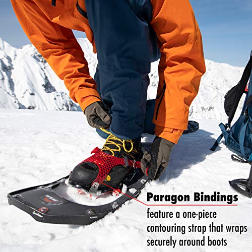 MSR Lightning Ascent Backcountry & Mountaineering Raquetas de nieve con fijaciones de Paragón, par de 30 pulgadas, negro
