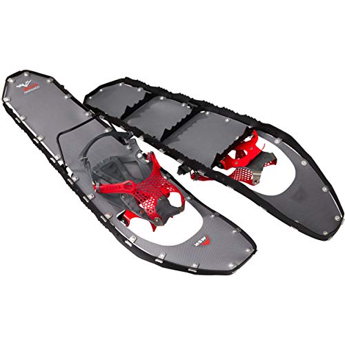 MSR Lightning Ascent Backcountry & Mountaineering Raquetas de nieve con fijaciones de Paragón, par de 30 pulgadas, negro