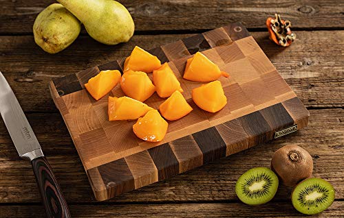MTM WOOD Tabla de Cortar Cocina de Madera Abedul y Nogal, End Grain, Tablas de Picar de Tamaño Diferente y de Espesor 3 y 4 cm, Ideal para Cortar Carne Verduras Pescado Pan (30 x 20 x 3 cm) MTM WOOD Tabla de Cortar Cocina de Madera Abedul y Nogal, End Grain, Tablas de Picar de Tamaño Diferente y de Espesor 3 y 4 cm, Ideal para Cortar Carne Verduras Pescado Pan (30 x 20 x 3 cm)