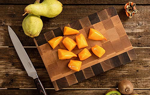 MTM WOOD Tabla de Cortar Cocina de Madera Abedul y Nogal, End Grain, Tablas de Picar de Tamaño Diferente y de Espesor 3 y 4 cm, Ideal para Cortar Carne Verduras Pescado Pan (30 x 20 x 3 cm) MTM WOOD Tabla de Cortar Cocina de Madera Abedul y Nogal, End Grain, Tablas de Picar de Tamaño Diferente y de Espesor 3 y 4 cm, Ideal para Cortar Carne Verduras Pescado Pan (30 x 20 x 3 cm)