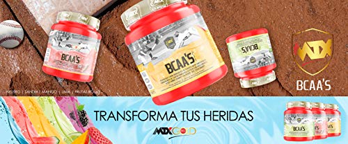 MTX nutrition BCAA'S R.GOLD [350 g.] Lima Limón – Aminoácidos PREMIUM de Cadena Ramificada (L-Leucina, L-Isoleucina y L-Valina / 2:1:1 ratio) en polvo 100% puros KIOWA_Quality.