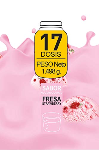 MTX nutrition IsoLeanGAINER -Ganator- [1,5 Kg.] Fresa – Suplemento PREMIUM proteínas de suero con carbohidratos avanzados para Ganancia de Peso Muscular, sustituto de Comidas o recuperación.