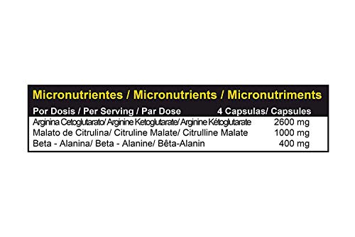 MTX nutrition NITR3X 90 capsulas - Matriz de Arginina AAKG, Citrulina Malato y Beta-Alanina… de poderosos efectos: vasodilatación, recuperación, rendimiento, hipertrofia y anti-catabólico. MTX nutrition NITR3X 90 capsulas - Matriz de Arginina AAKG, Citrulina Malato y Beta-Alanina… de poderosos efectos: vasodilatación, recuperación, rendimiento, hipertrofia y anti-catabólico.